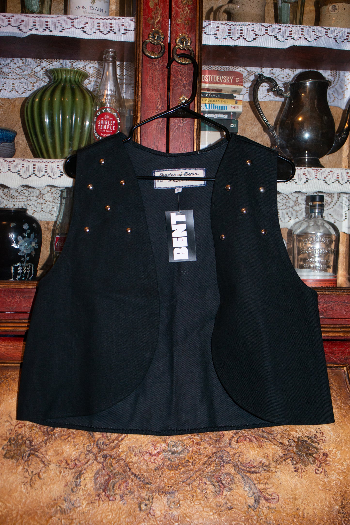 Studded Black Vest