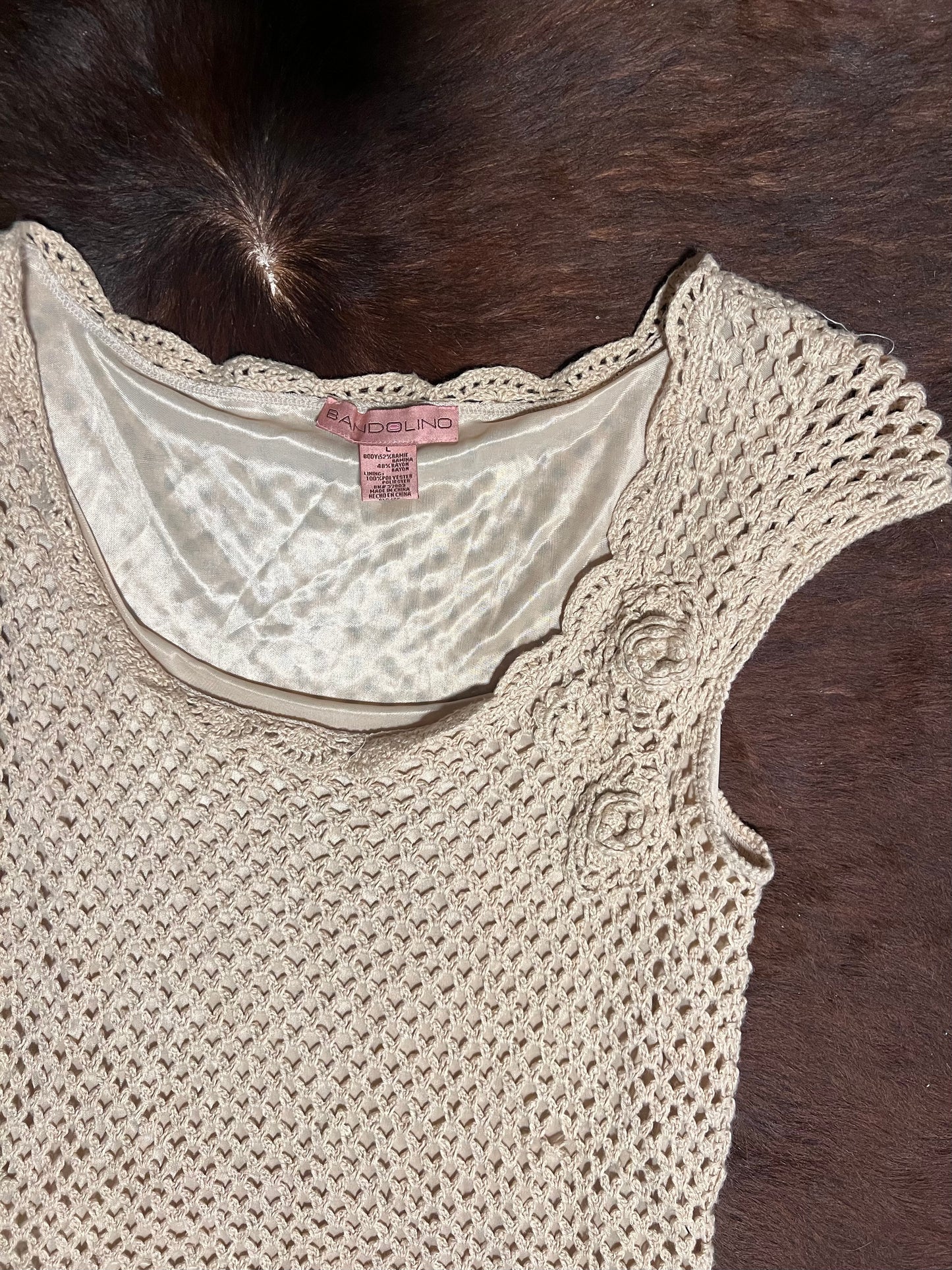 Tusk Crochet Knit Top