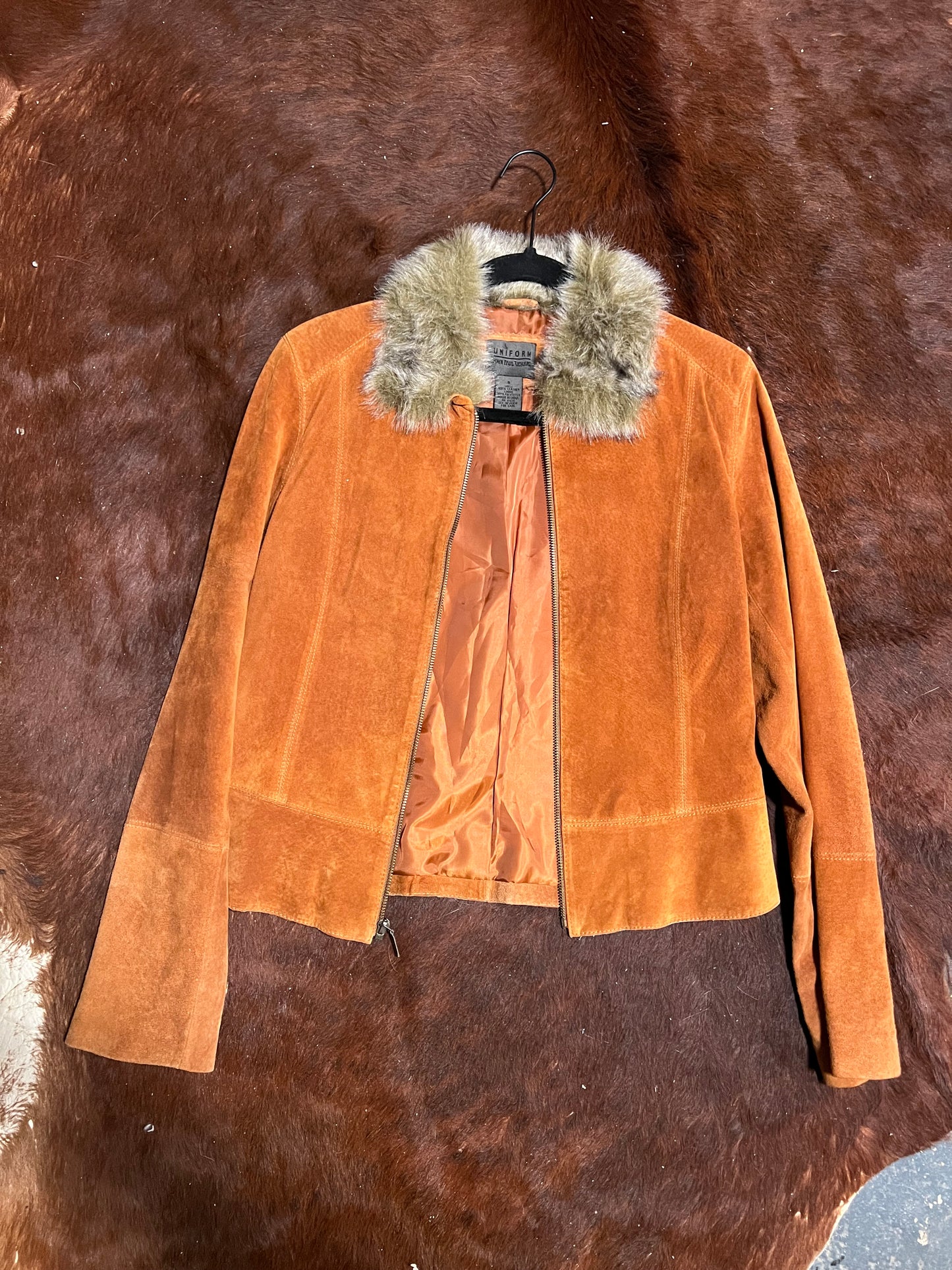 Easy Rider Fur Trim Suede Jacket